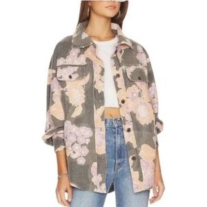 Free People NWT Ruby Floral Shacket
